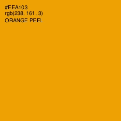 #EEA103 - Orange Peel Color Image
